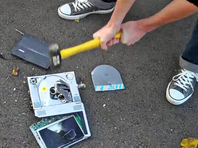 Bl**dy DVD Players! - smashed dvd
